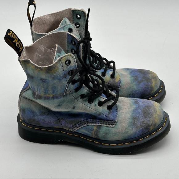 Dr. Martens Shoes - Dr. Martens 1460 Pascal Boot Unisex BLUE Tie Dye  Size 5 UK 7 Women  6 Men Boot